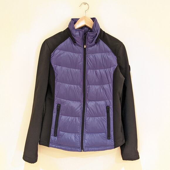 Halifax Traders Packable Down Filled Puffer Jacket Size Small Mixed Media Coat - Picture 1 of 7